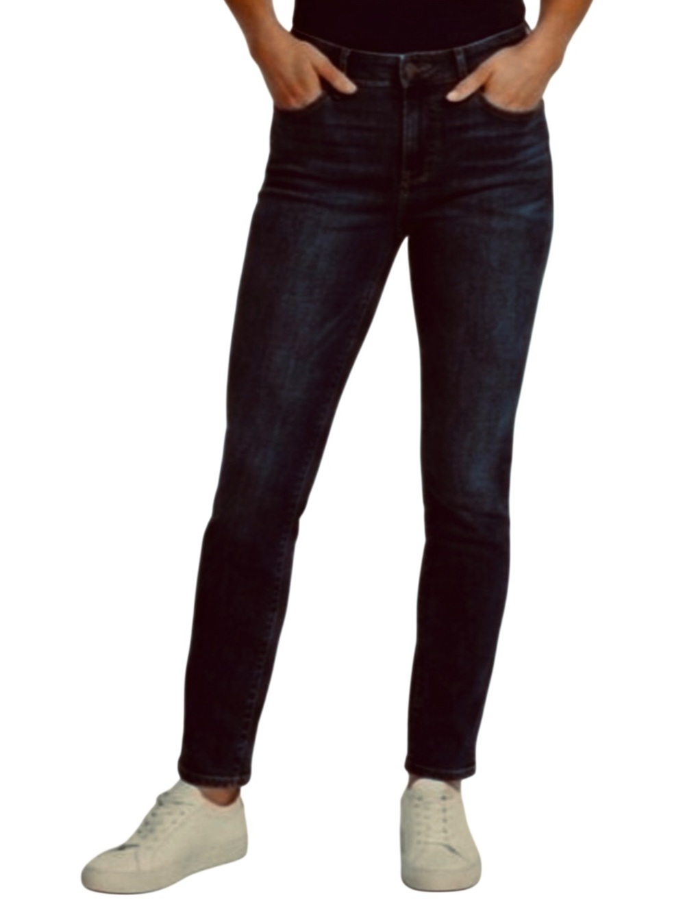 Athleta Sculptek Dark Overdye Jeans Sz 6